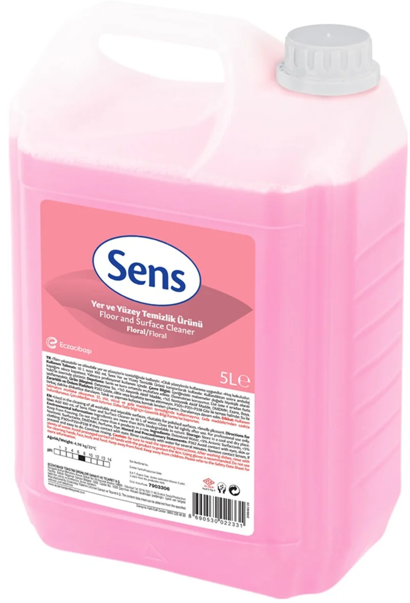 SENS YER VE YÜZEY TEMİZLİK ÜRÜNÜ FLORAL  5L 7903306