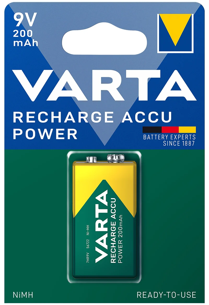 VARTA ŞARJLI 200MH 9 VOLT TEKLİ