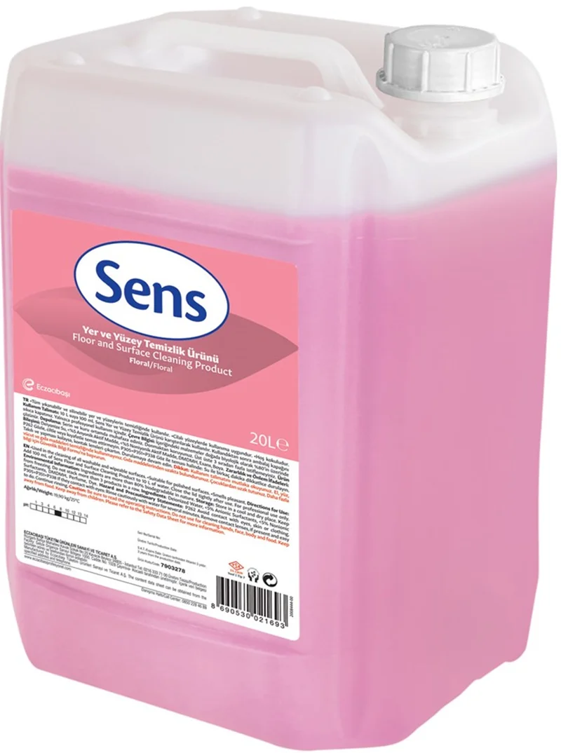 SENS YER VE YÜZEY TEMİZLİK ÜRÜNÜ FLORAL 20L 7903278