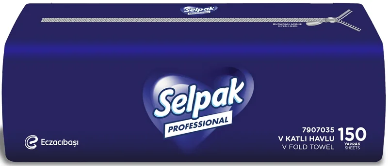 SELPAK V KATLI HAVLU PREMIUM 150 Lİ 3,66 KG (KOLİ=150 Lİ x 15 PK ) 7907035