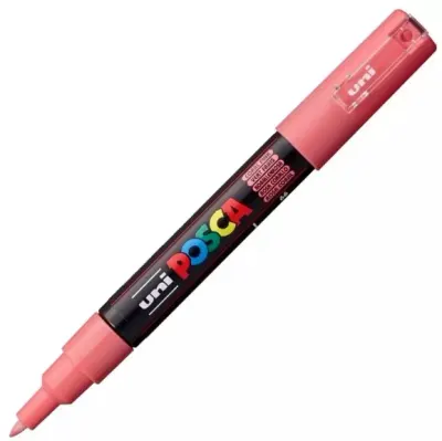UNİ POSTER MARKÖRÜ POSCA PC-1M 0.7 MERCAN PEMBE