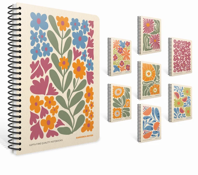 GIPTA DEFTER GARDENIA 17x24 SPİRALLİ SERT KAPAK 120 YP. KARELİ 7244
