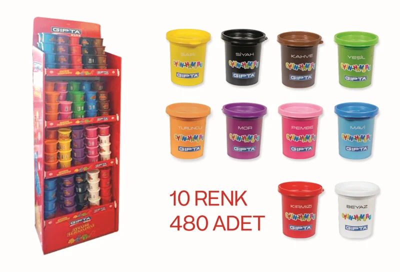 GIPTA OYUN HAMURU 120 GR 480 Lİ STAND K832000