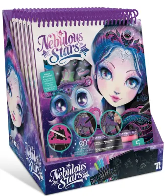 NEBULOUS STARS DEFTER CREATIVE SKETCHBOOK - ECLIPSIA - ZENTANGLE BLACK PAGES 6 LI 6929