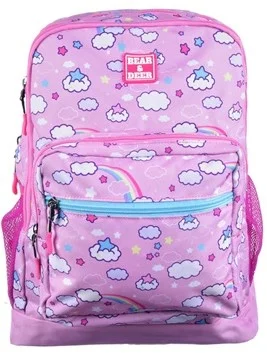 B&amp;D SIRT ÇANTASI SCHOOL RAINBOW ÇİFT GÖZLÜ PEMBE BD-CN0237