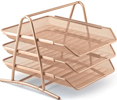 MAS EVRAK RAFI PERFORELİ 3 LÜ 523 ROSE GOLD