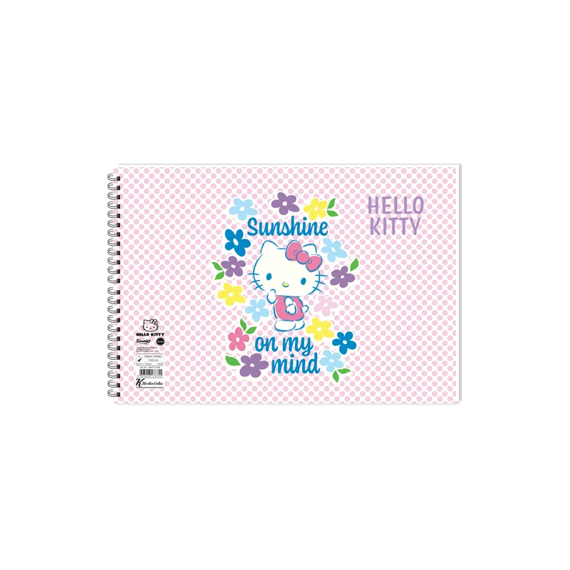 KESKİN RESİM DEFTERİ HELLO KITTY 17x25 SPİRALLİ 15 YP 300115-08 (Best)