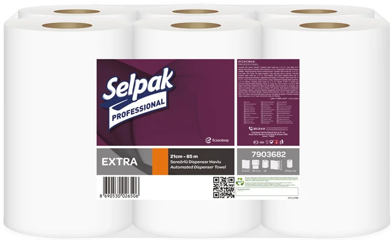 SELPAK SENSÖRLÜ HAVLU EXTRA 21 CM 85 MT 6 LI KOLİ 3,86 KG 7903682