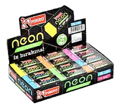 MİKRO SİLGİ 2B-24TRN SOFT NEON 24 LÜ KUTU
