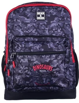 B&amp;D SIRT ÇANTASI SCHOOL DINOSAURUS ÇİFT GÖZLÜ BD-CN0233