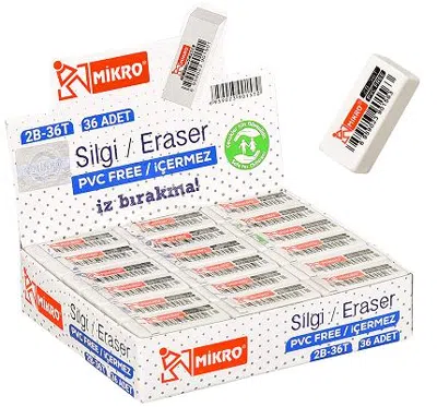 MİKRO SİLGİ 2B-36T 36 LI KUTU