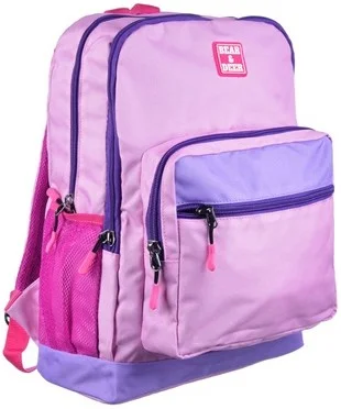 B&amp;D SIRT ÇANTASI SCHOOL PASTEL ÇİFT GÖZLÜ SOFT PEMBE BD-CN0238