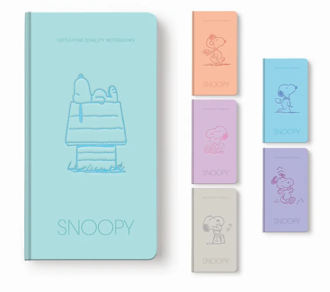GIPTA DEFTER SNOOPY 9x17 İP DİKİŞ SERT KAPAK 80 YP. DÜZ 7305