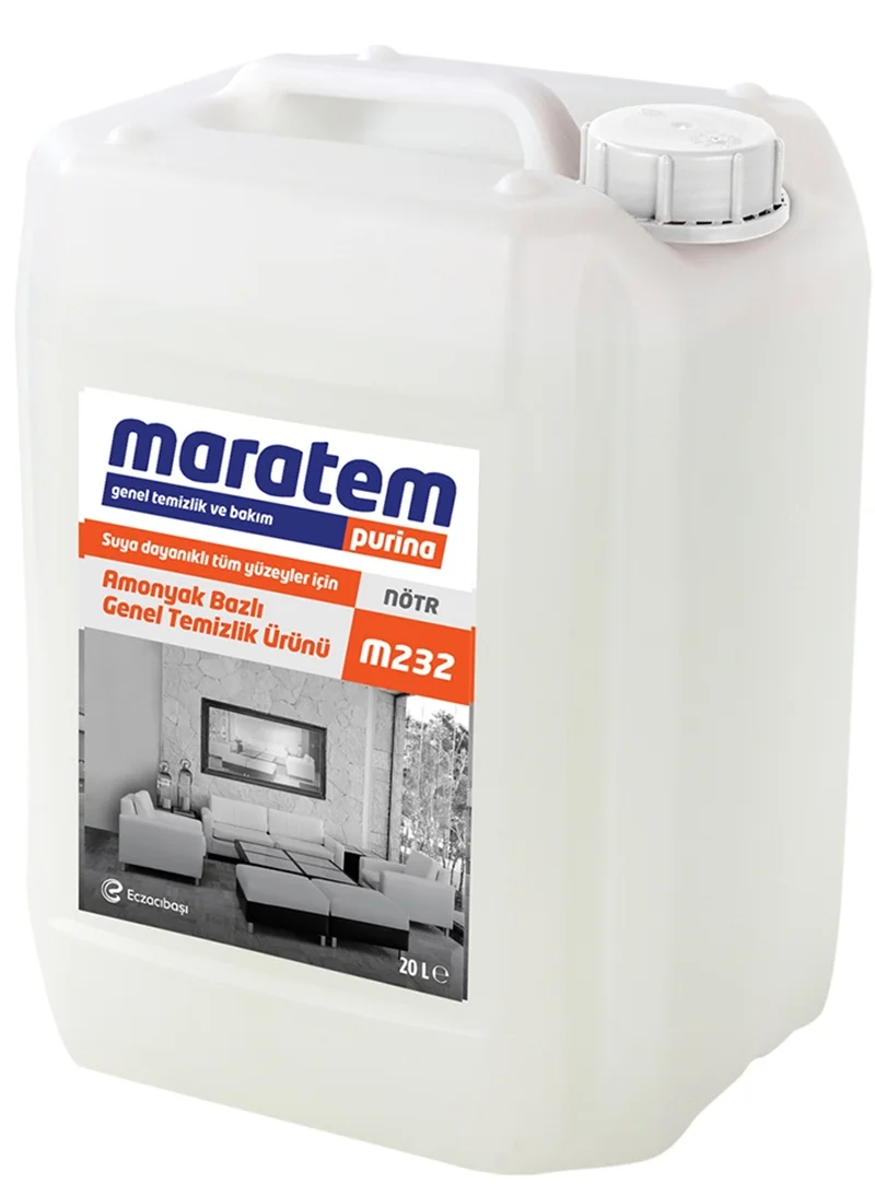 MARATEM M232 AMONYAK BAZLI GENEL TEMİZLİK ÜRÜNÜ 20L 9225689