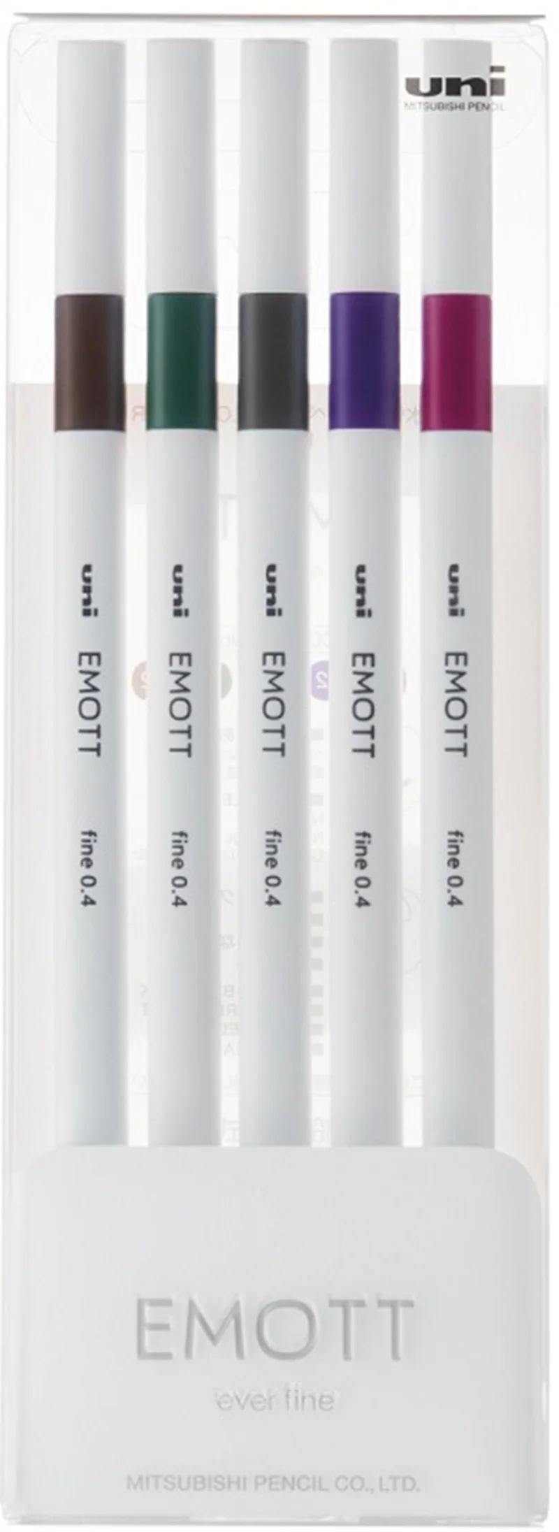 UNİ FINELINER KALEM EMOTT SET PEM-SY/5C.03 0.4 VINTAGE RENKLER 5 Lİ