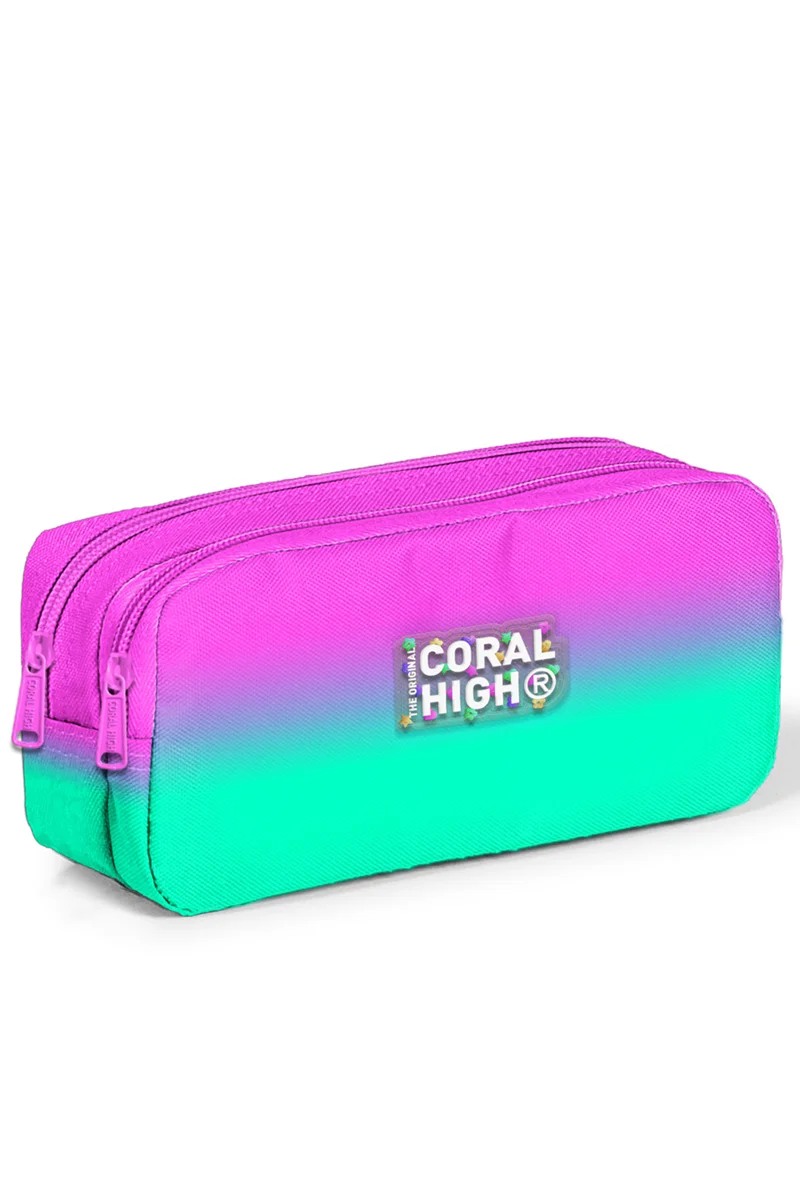 YAYGAN CORAL HIGH KALEM ÇANTA (İKİ BÖLMELİ) 12074