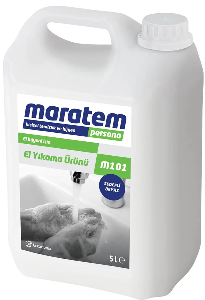 MARATEM M101 EL YIKAMA ÜRÜNÜ SEDEFLİ BEYAZ 5L 9225001