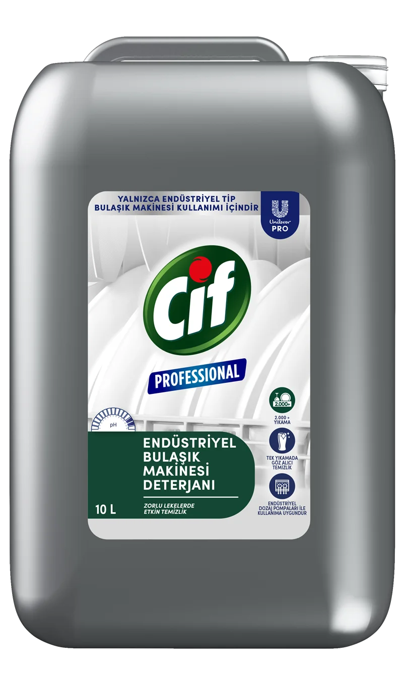 CİF PROFESSIONAL ENDÜSTRİYEL BULAŞIK MAKİNESİ DETERJANI 10L 69654160