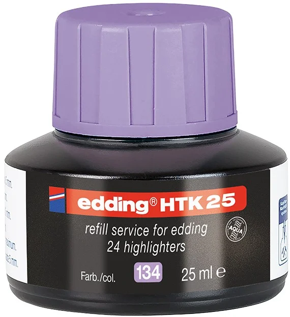 EDDING FOSFORLU KALEM MÜREKKEBİ 25 ML E-HTK25 PASTEL MOR