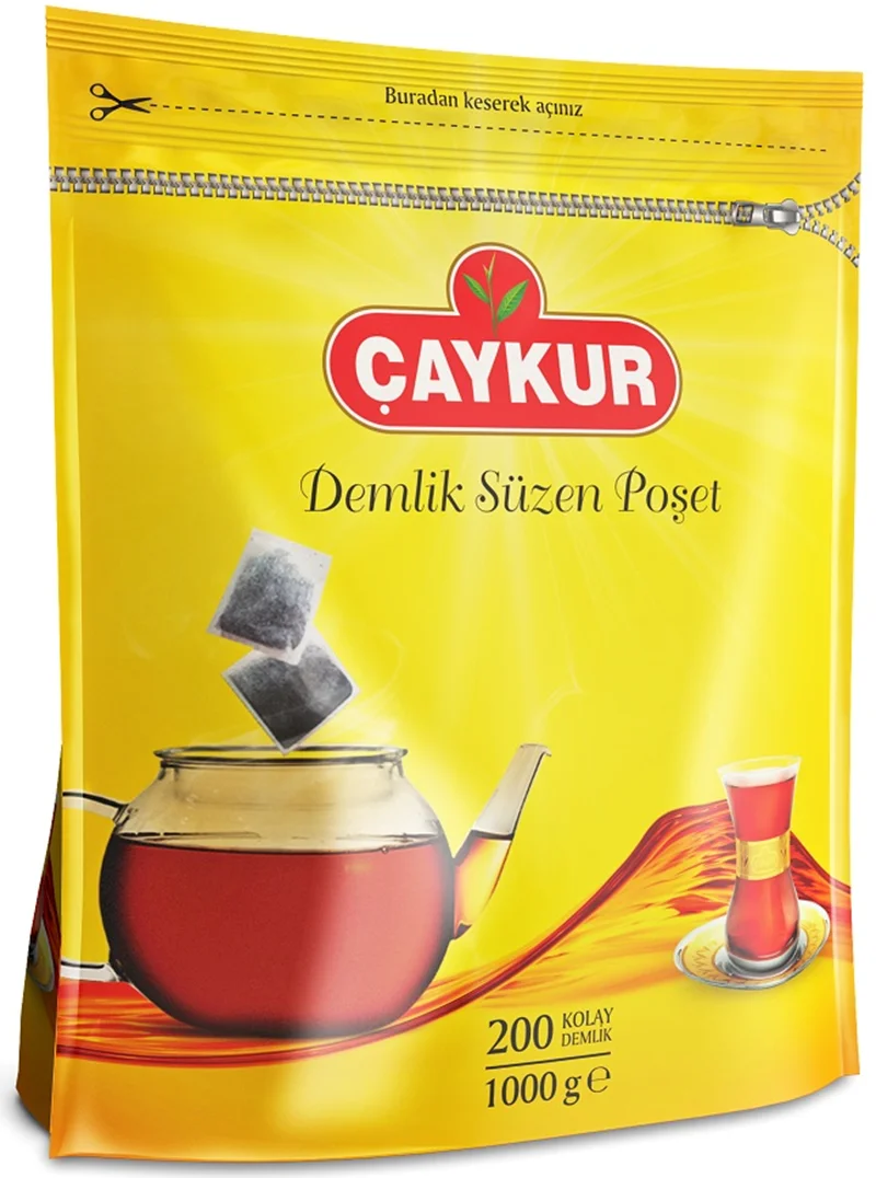 ÇAYKUR DEMLİK SÜZEN POŞET ÇAYI 1000g 180520