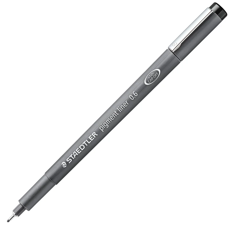 STAEDTLER PIGMENT LINER 0.6 SİYAH 308 06-9