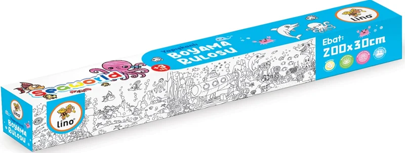LİNO YAPIŞKANLI BOYAMA RULOSU 200x30 SEA WORLD LS-200