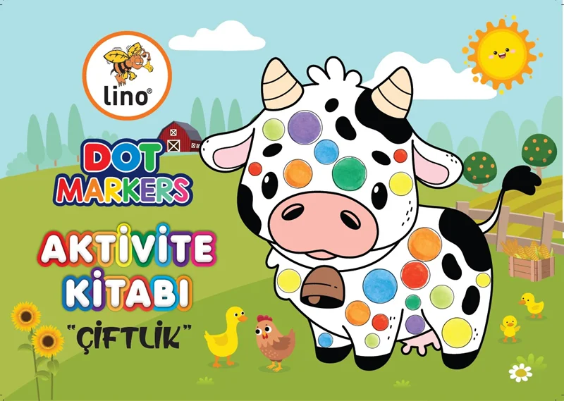 LİNO BOYAMA KİTABI DOT MARKERS ÇİFTLİK LN-703