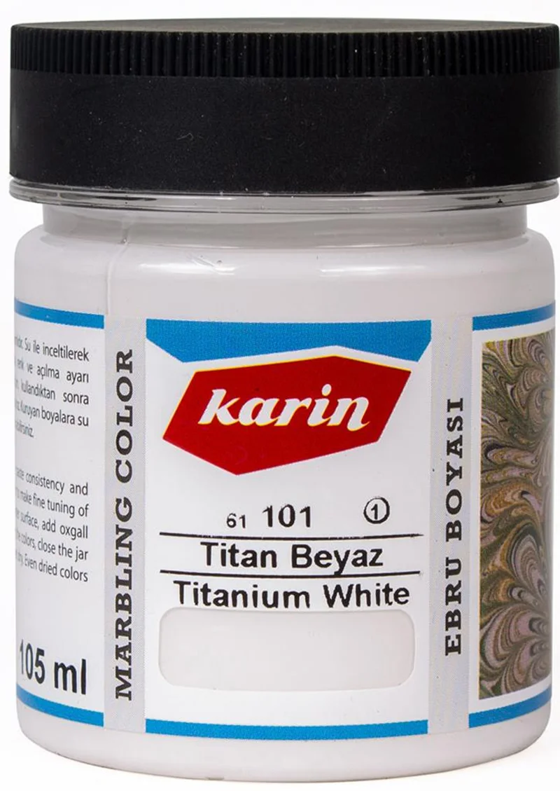 KARİN EBRU BOYASI 105 ML 101 BEYAZ 61101105