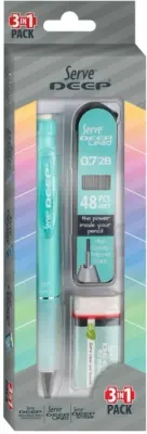 SERVE VERSATİL KALEM DEEP OKUL SETİ 0.7 NEON YEŞİL SV-DEEP3SETNY