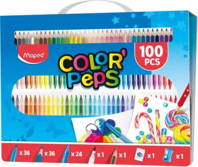 MAPED BOYA KALEM SETİ COLOR PEP'S KIT 100 LÜ 907003