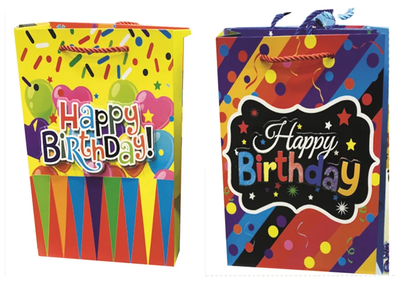 UNICK COLOR HEDİYE POŞETİ BÜYÜK BOY HAPPY BIRTHDAY 3D 7237