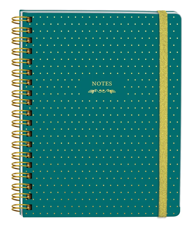 VJ DEFTER SERT KAPAK SPİRALLİ 17x24 Cm. 90 Gr. 96 YP. NOKTALI 123-0054