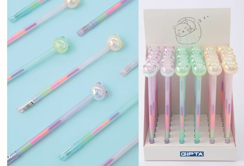 GIPTA JEL KALEM CAT RAINBOW RENKLİ 24 LÜ K426200