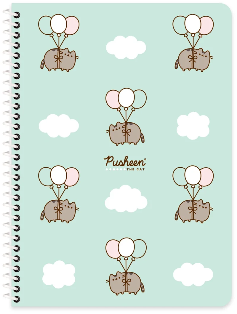 KESKİN DEFTER PUSHEEN 16,5x22,5 SPİRALLİ KARTON KAPAK 80 YP. ÇİZGİLİ 380631-10