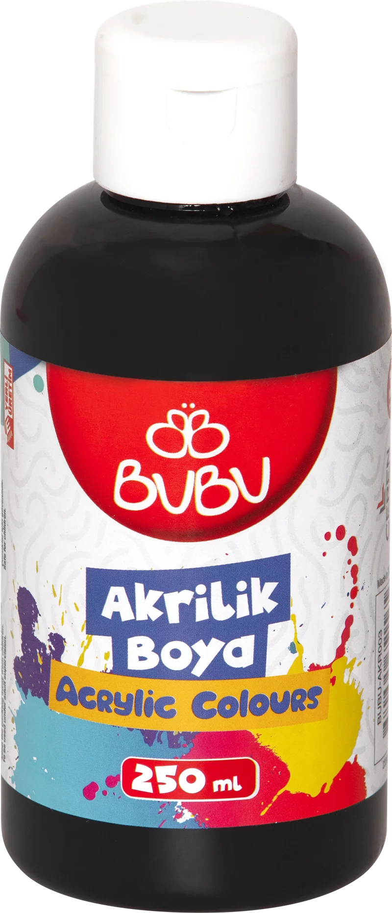 BU-BU AKRİLİK BOYA 250 GR. SİYAH BUBU-AKR003