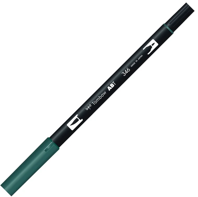 TOMBOW AB-T DUAL BRUSH PEN GRAFİK KALEMİ SEA GREEN (346) T-AB-T 346