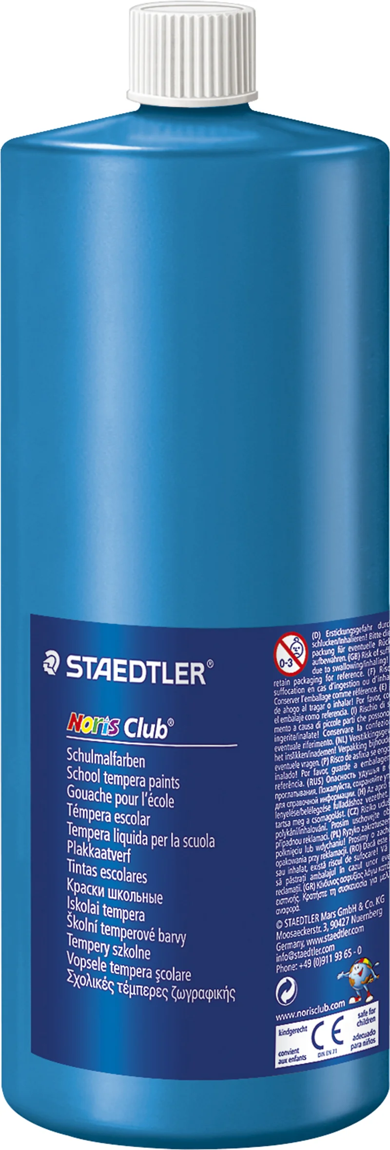 STAEDTLER TEMPERA BOYA NORIS CLUP 1000 ML MAVİ 8850-37