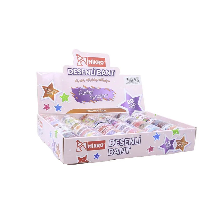 MİKRO BANT DESENLİ 5 Lİ x 12 PAKET 60 ADET BNT1241