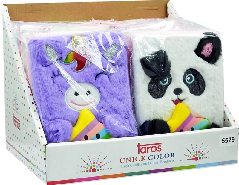 PASİF UNICK COLOR HATIRA DEFTERİ PUFFY ANIMALS PELUŞ LÜKS 5529