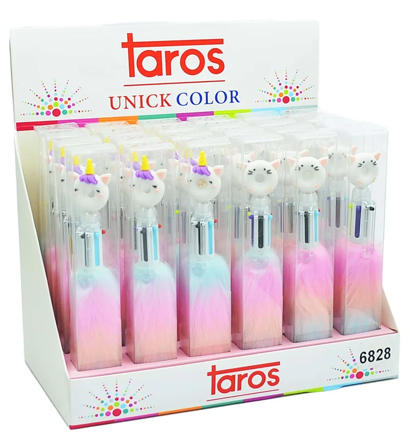 PASİF UNICK COLOR TÜKENMEZ KALEM PVC KUTU DONUT 6 RENK 6828