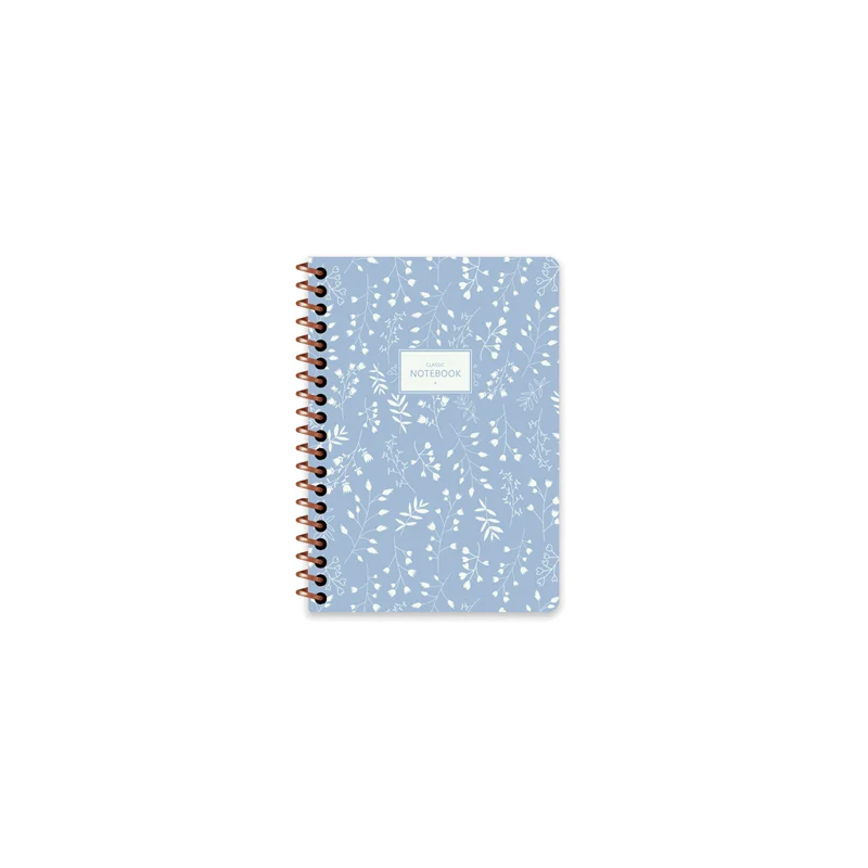 KESKİN DEFTER PASTEL FLORA A6 SPİRALLİ KARTON KAPAK 80 YP. ÇİZGİLİ 384951