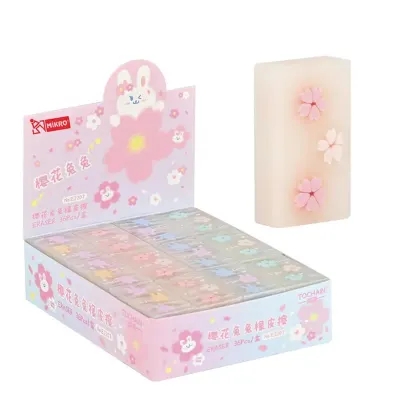 MİKRO SİLGİ E2207 SAKURA CUTA BUNNYECO PVC 36 LI KUTU
