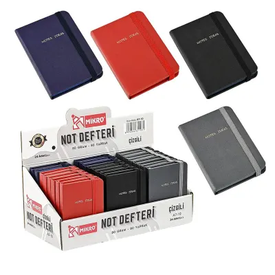 MİKRO NOT DEFTERİ A7-10 A7 STANDLI ÇİZGİLİ