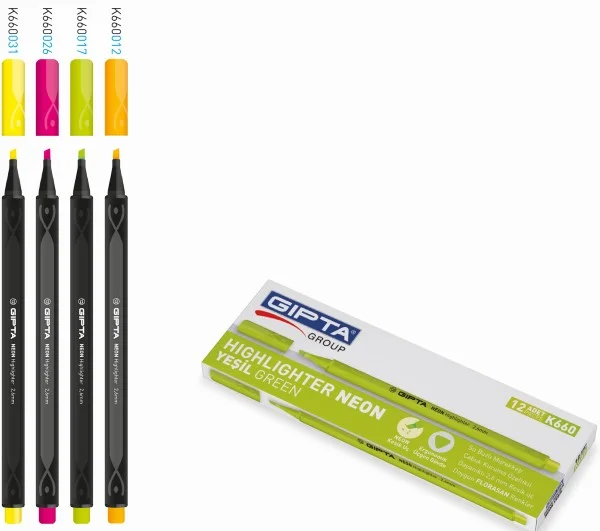 GIPTA FOSFORLU KALEM 2,6MM KESİK UÇ K.KUTUDA 3GEN N.TURUNCU K660012