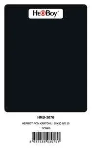HERBOY FON KARTONU 50x70 SİYAH NO:35 160 GR 100 LÜ HRB-3105