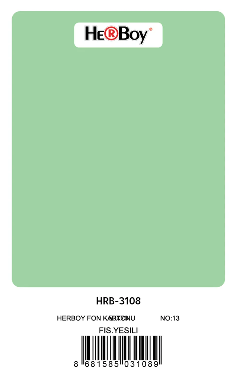HERBOY FON KARTONU 50x70 FISTIK YEŞİL NO:13 160 GR 100 LÜ HRB-3108