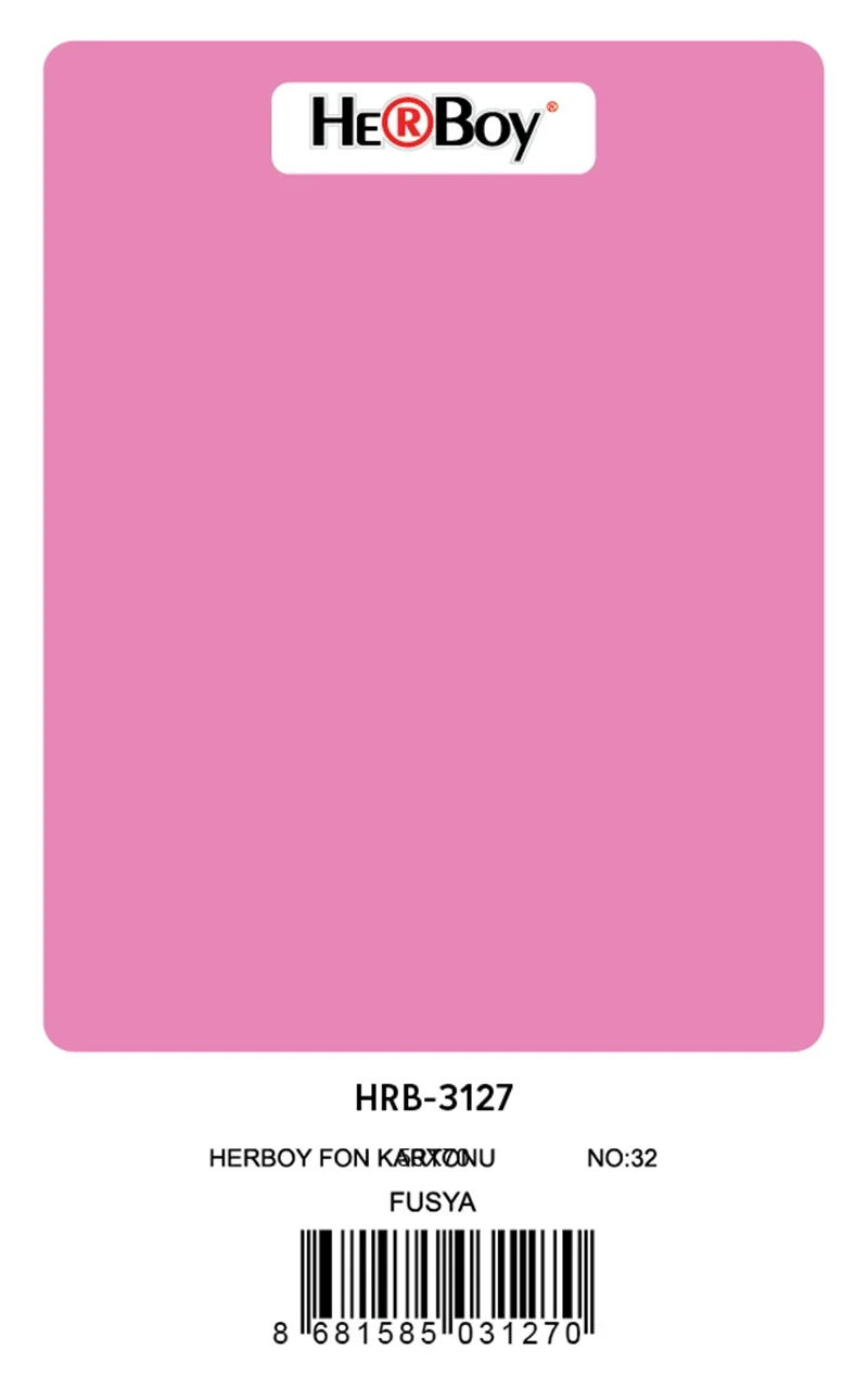HERBOY FON KARTONU 50x70 FUŞYA NO:32 160 GR 100 LÜ HRB-3127