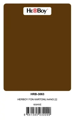 HERBOY FON KARTONU A4 KAHVE 160 GR NO:22 100 LÜ HRB-3009