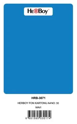 HERBOY FON KARTONU A4 KOYU MAVİ 160 GR NO:30 100 LÜ HRB-3017