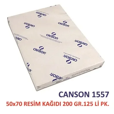 CANSON 1557 50x70 RESİM KAĞIDI 200 GR.125 Lİ PK.204121513